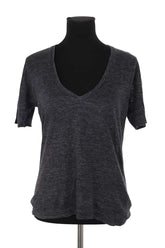 T-shirt Isabel Marant Anthracite en Lin, taille S - Seconde Main