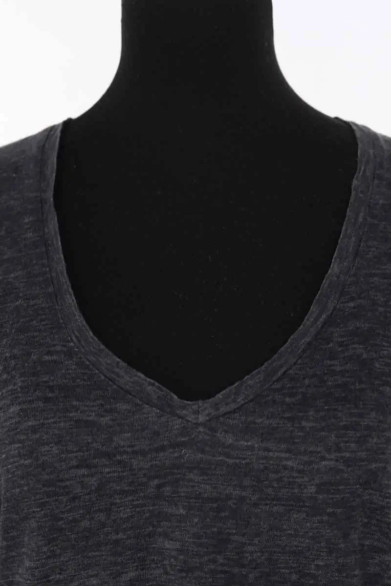 T-shirt Isabel Marant Anthracite en Lin