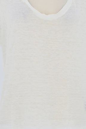 T-shirt Isabel Marant Blanc en Lin