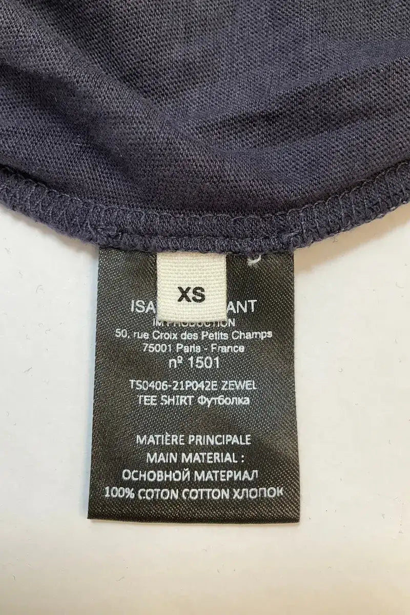 T-shirt Isabel Marant Étoile Anthracite en Coton