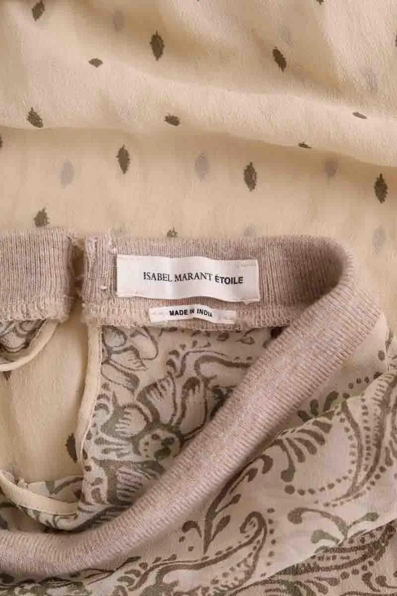 T-shirt Isabel Marant Étoile Beige en Soie