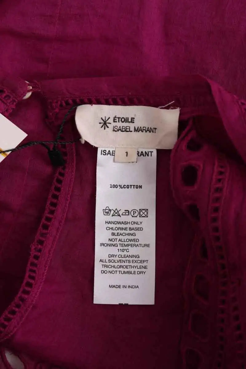 T-shirt Isabel Marant Étoile Violet en Coton