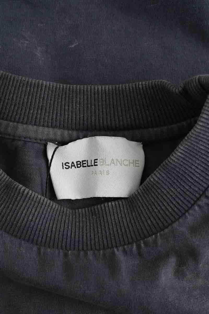 T-shirt Isabelle Blanche Gris en Coton