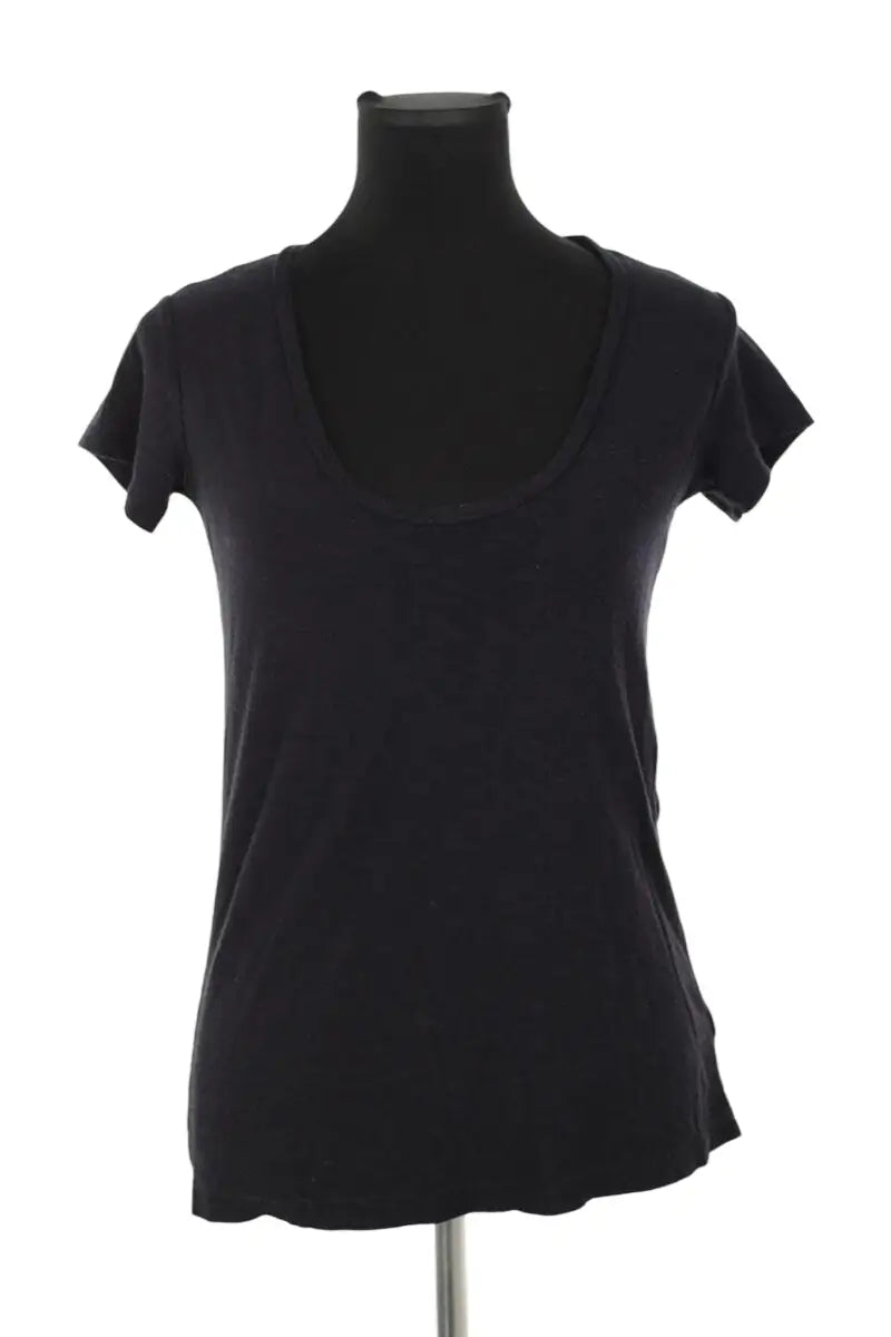 T-shirt James Perse Noir en Coton, taille XS - Seconde Main