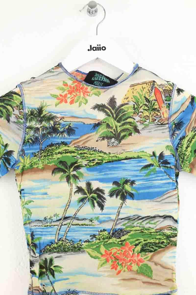 T-shirt Jean Paul Gaultier Bleu en Synthétique