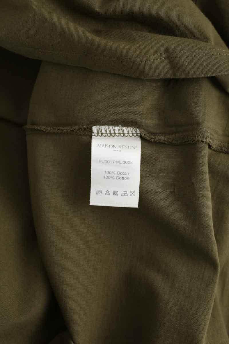 T-shirt Kitsuné Kaki en Coton
