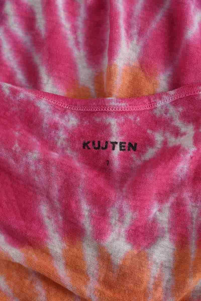 T-shirt Kujten Multicolore en Lin