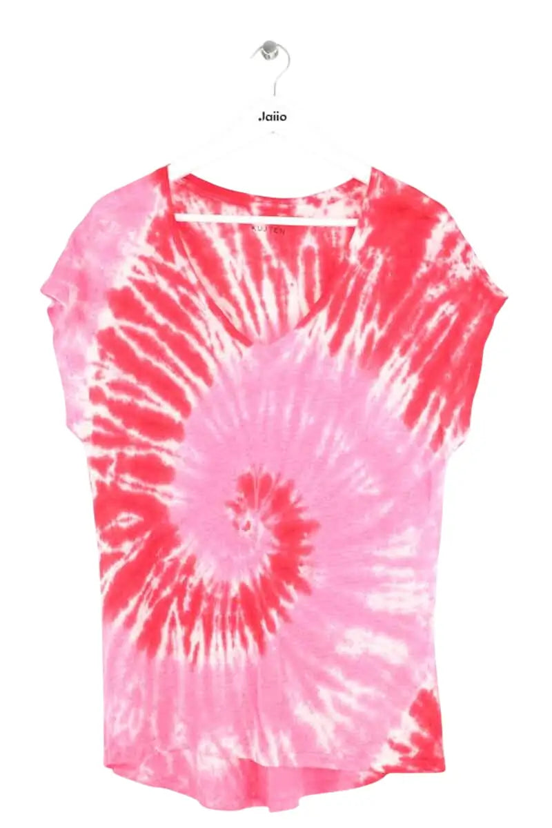 T-shirt Kujten Rose en Lin, taille S - Seconde Main