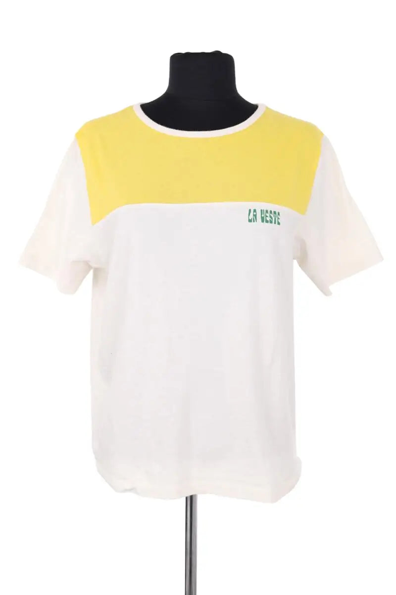 T-shirt La Veste Jaune en Coton, taille L - Seconde Main