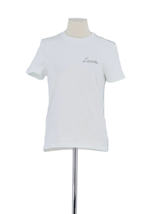 T-shirt Lacoste Blanc en Coton, taille S - Seconde Main