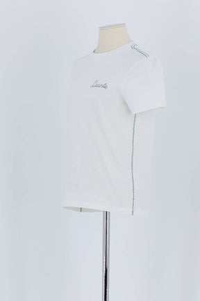 T-shirt Lacoste Blanc en Coton