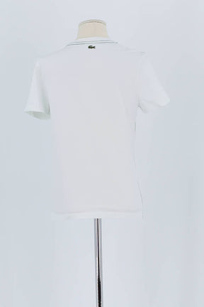 T-shirt Lacoste Blanc en Coton
