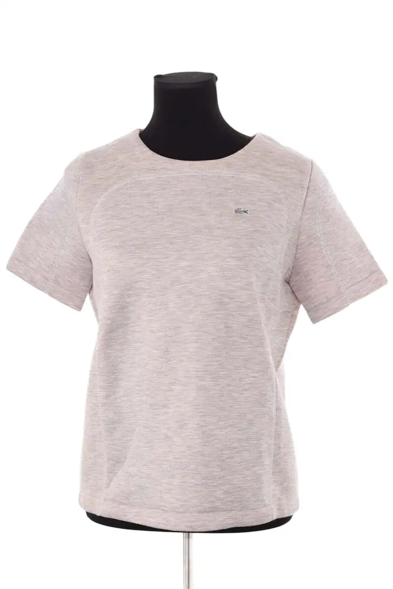 T-shirt Lacoste Gris en Viscose, taille M - Seconde Main