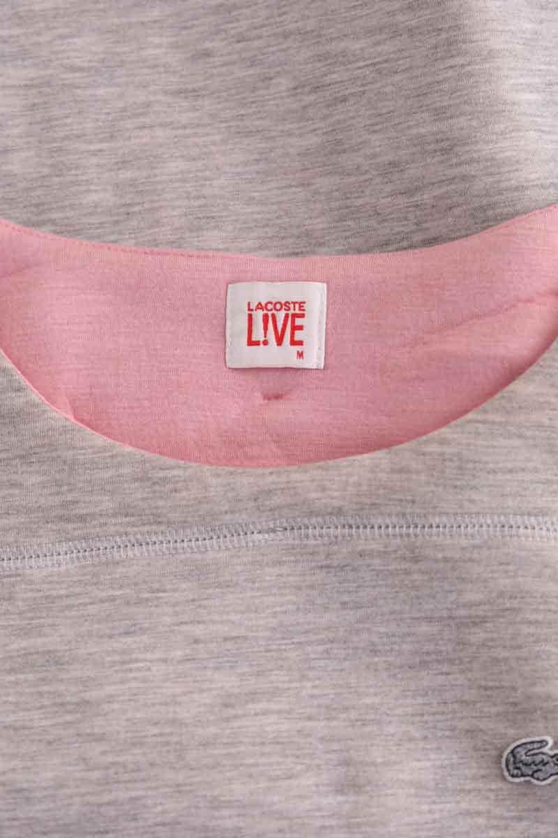 T-shirt Lacoste Gris en Viscose