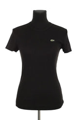 T-shirt Lacoste Noir en Coton, taille M - Seconde Main