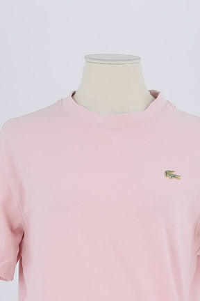 T-shirt Lacoste Rose en Coton