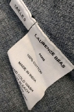 T-shirt Laurence Bras Bleu en Coton