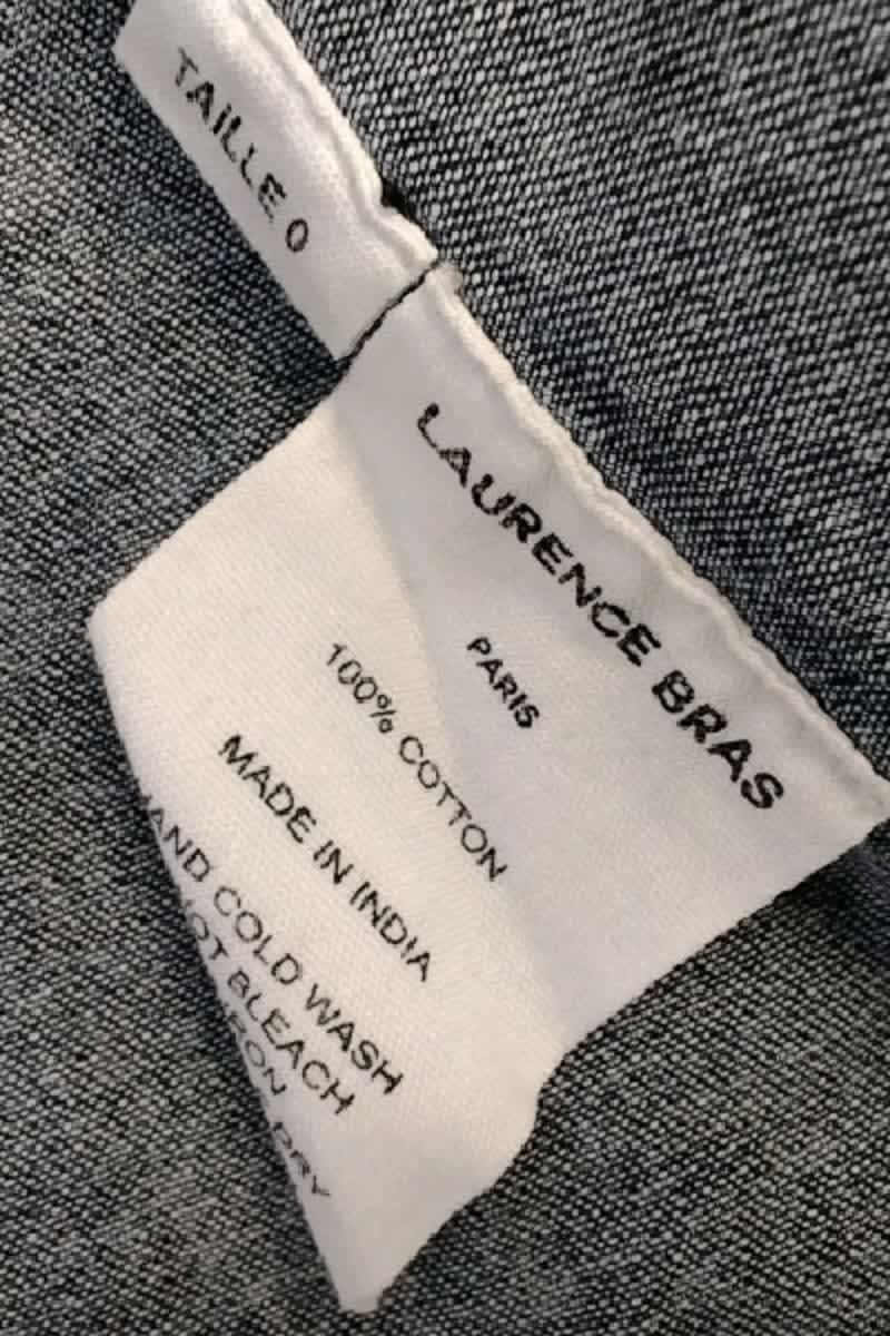 T-shirt Laurence Bras Bleu en Coton