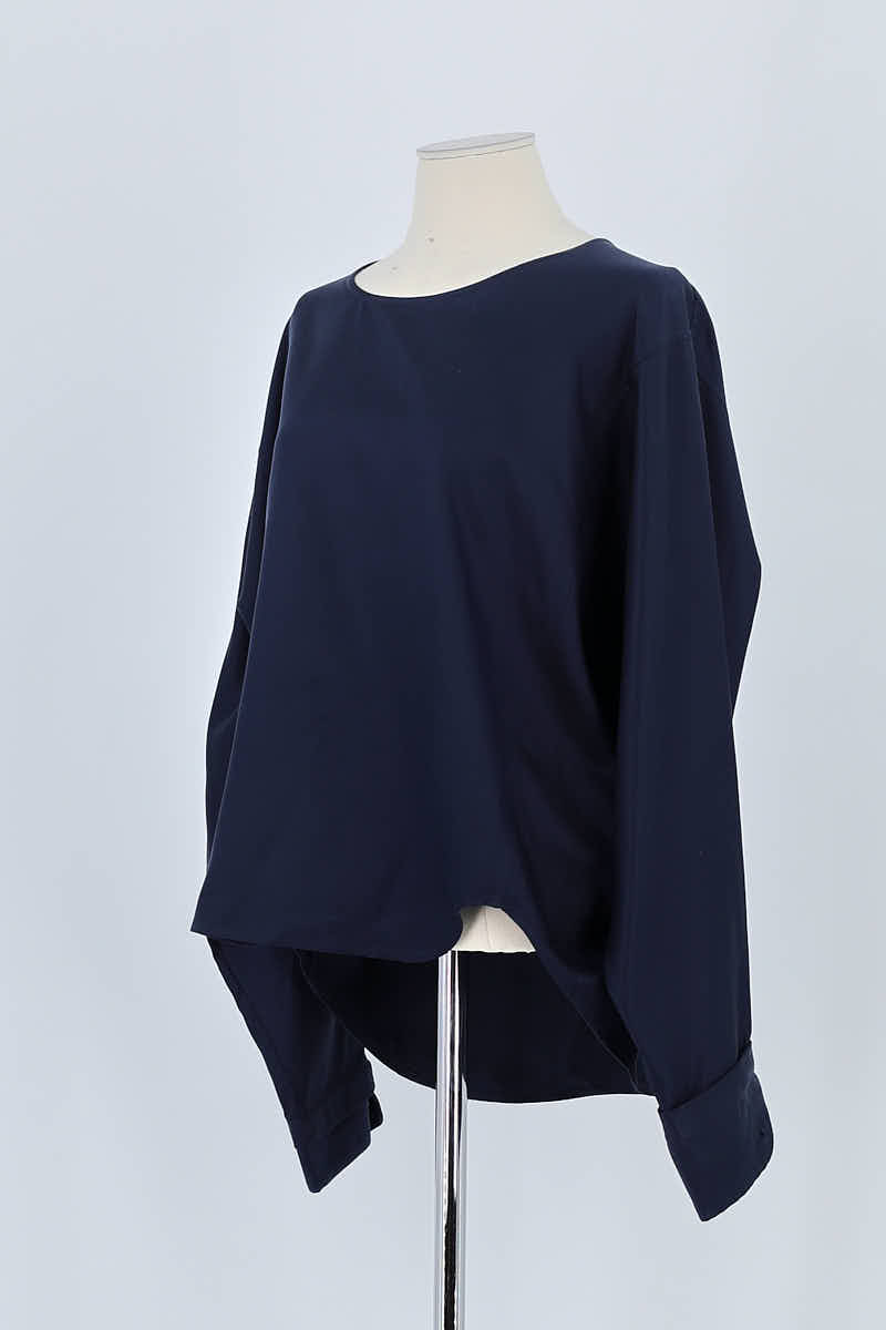T-shirt Lemaire Marine en Soie