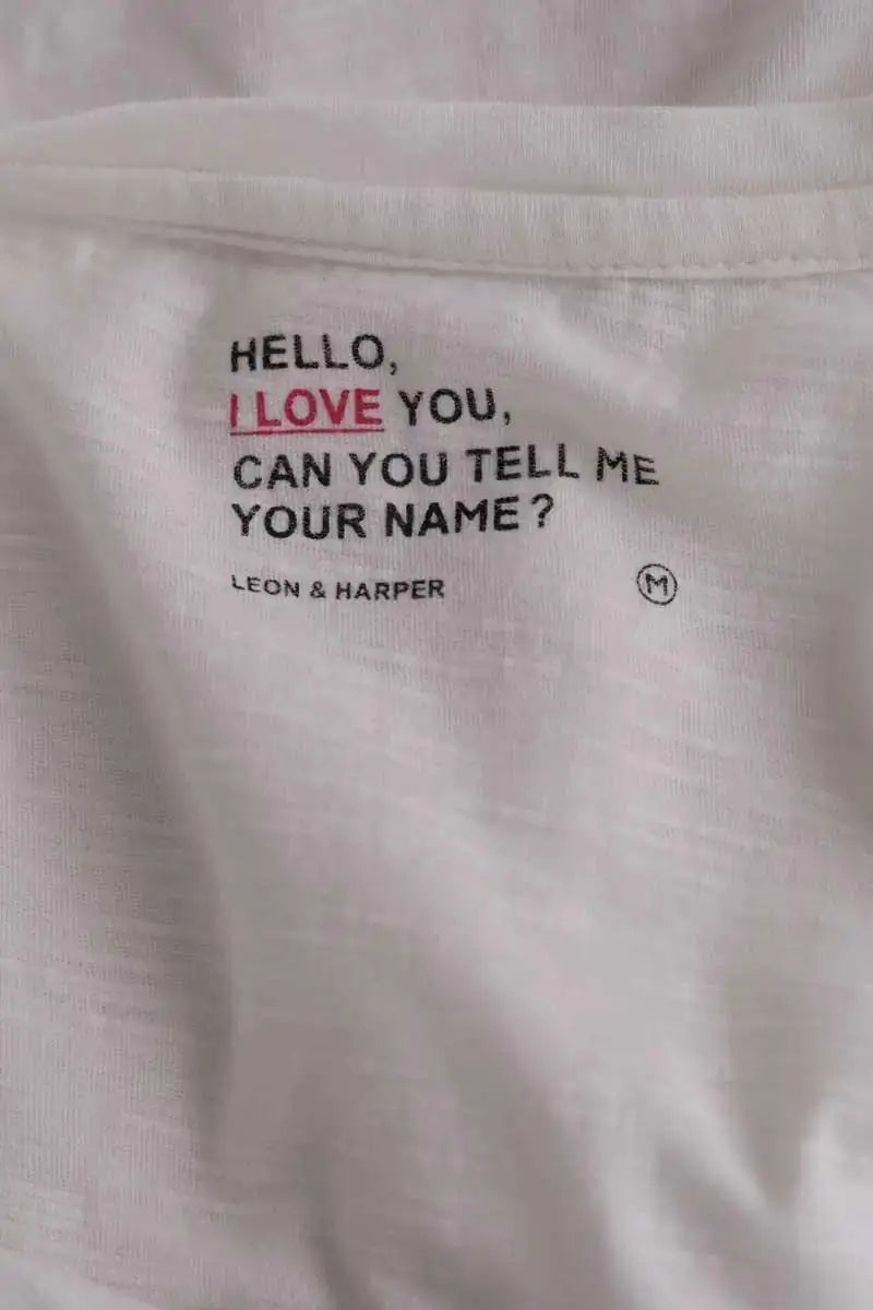 T-shirt Leon & Harper Blanc en Coton