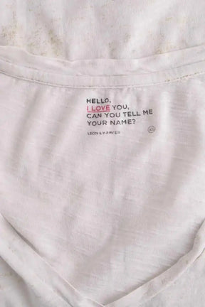 T-shirt Leon & Harper Blanc en Coton