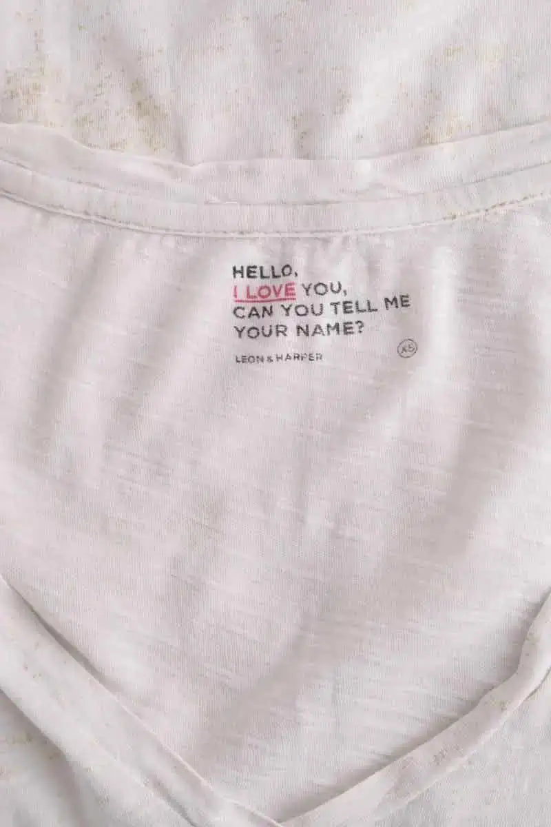 T-shirt Leon & Harper Blanc en Coton