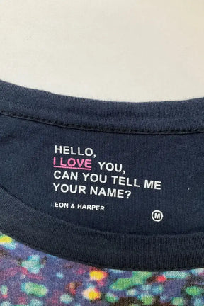 T-shirt Leon & Harper Bleu en Coton
