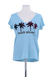 T-shirt Leon & Harper Bleu en Coton, taille S - Seconde Main