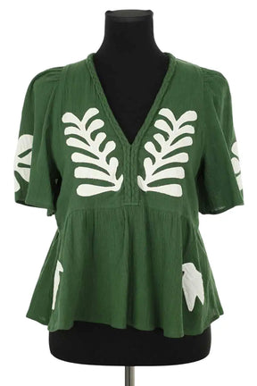 T-shirt Leon & Harper Vert en Coton, taille S - Seconde Main