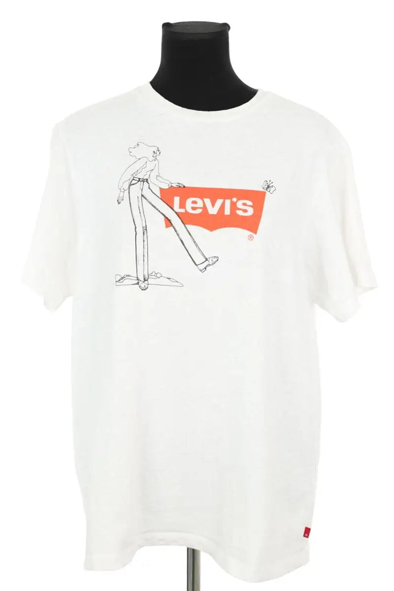 T-shirt Levi's Blanc en Coton, taille M - Seconde Main