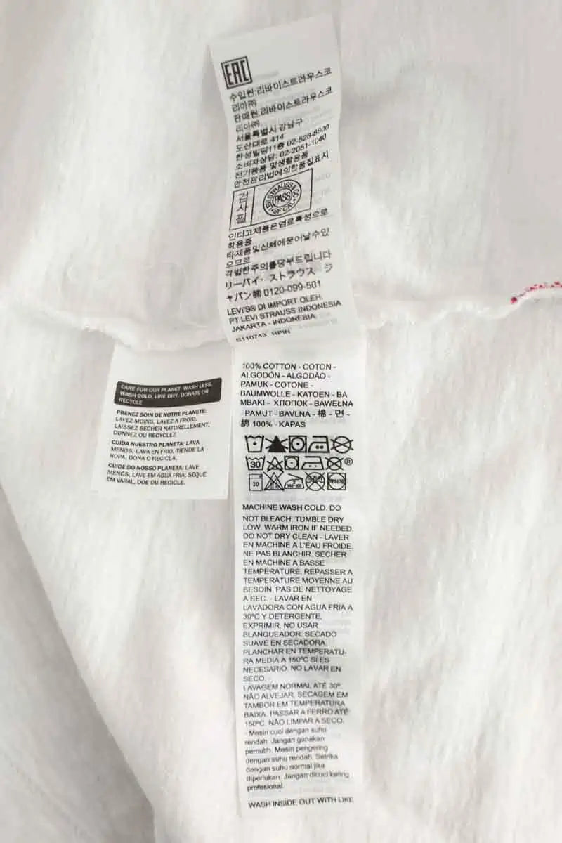 T-shirt Levi's Blanc en Coton