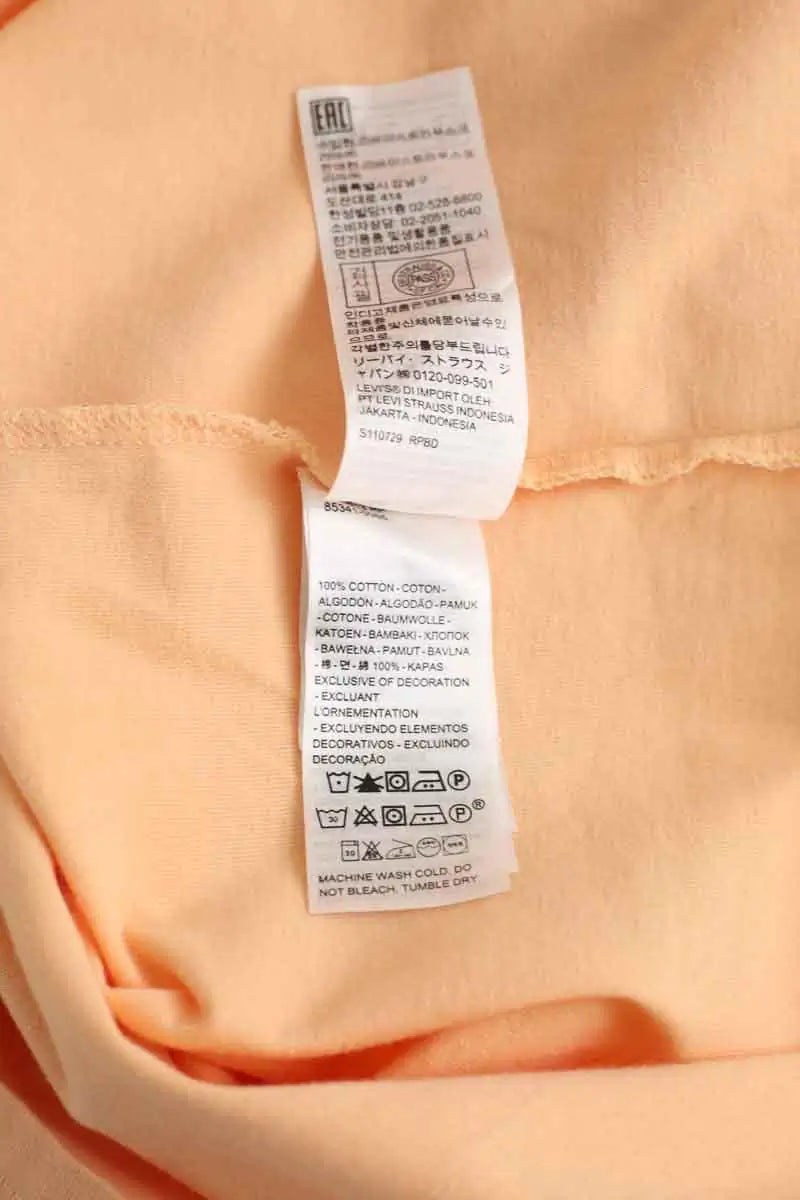 T-shirt Levi's Orange en Coton