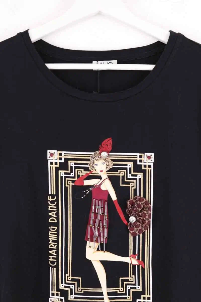 T-shirt Liu Jo Noir en Coton