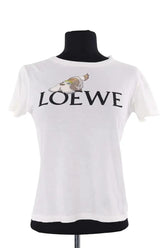 T-shirt Loewe Blanc en Coton, taille XS - Seconde Main