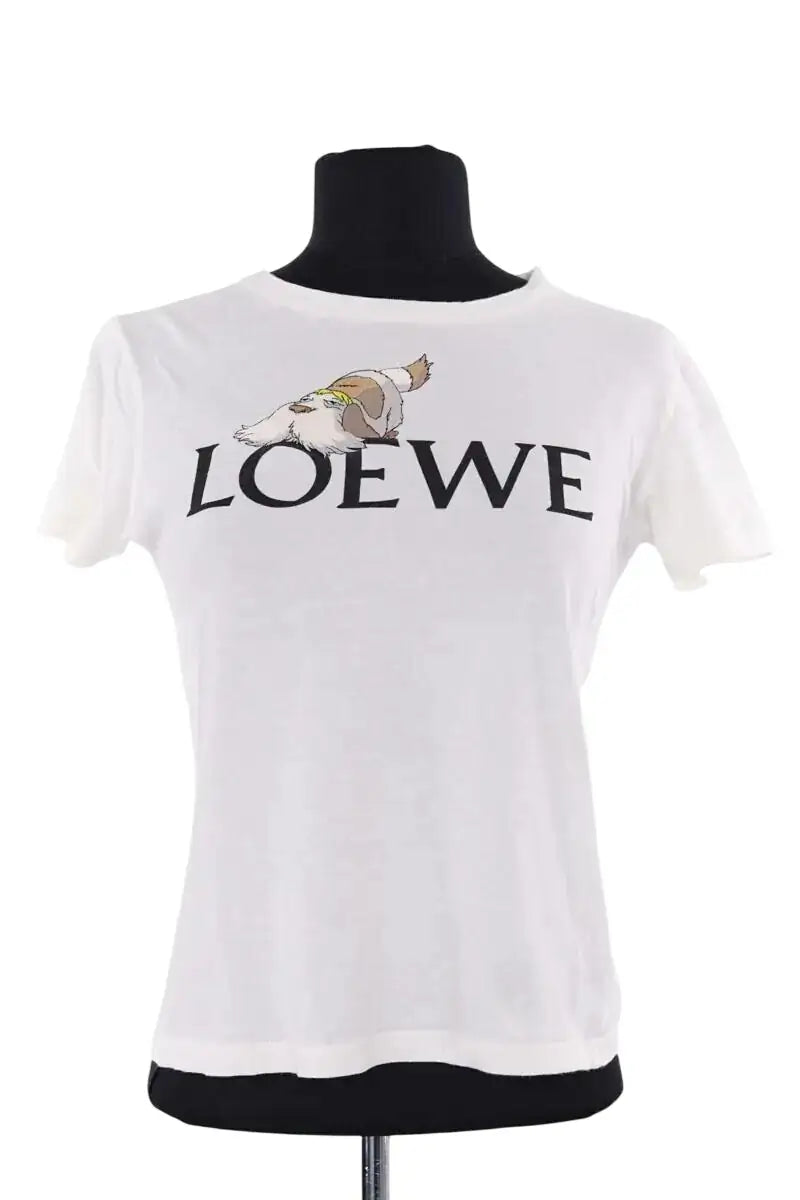 T-shirt Loewe Blanc en Coton, taille XS - Seconde Main