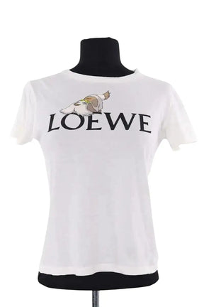 T-shirt Loewe Blanc en Coton, taille XS - Seconde Main