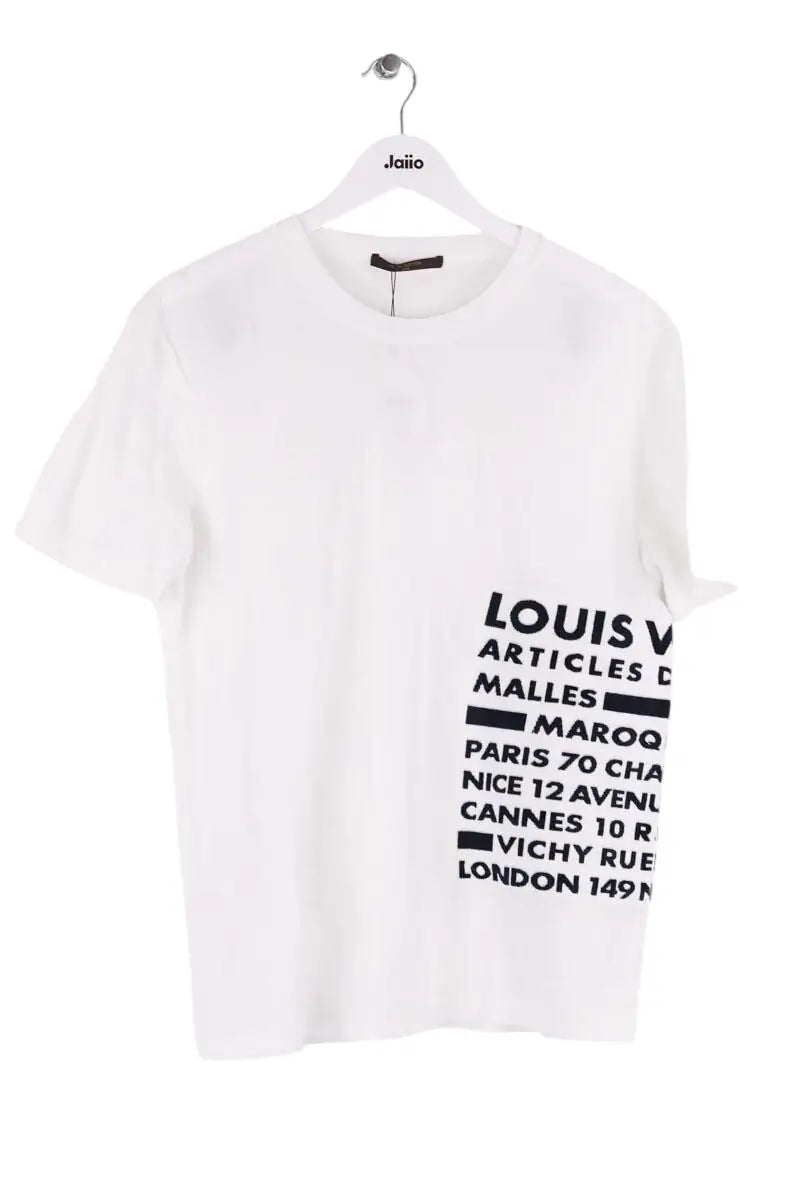 T-shirt Louis Vuitton Blanc en Coton, taille L - Seconde Main