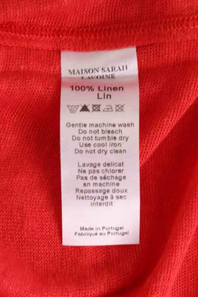 T-shirt Maison Sarah Lavoine Rouge en Lin