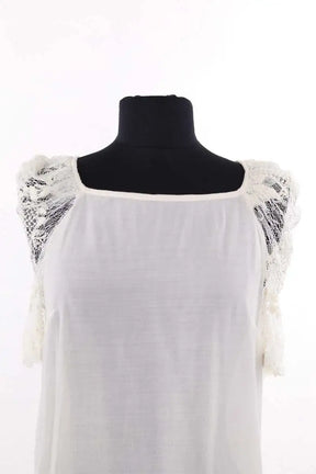 T-shirt Maje Beige en Coton