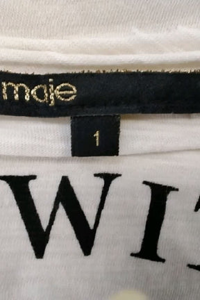 T-shirt Maje Beige en Coton