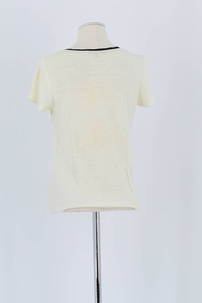 T-shirt Maje Beige en Lin