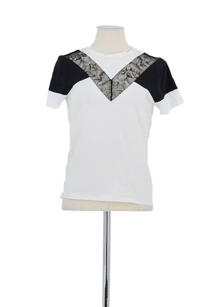 T-shirt Maje Blanc en Coton, taille S - Seconde Main