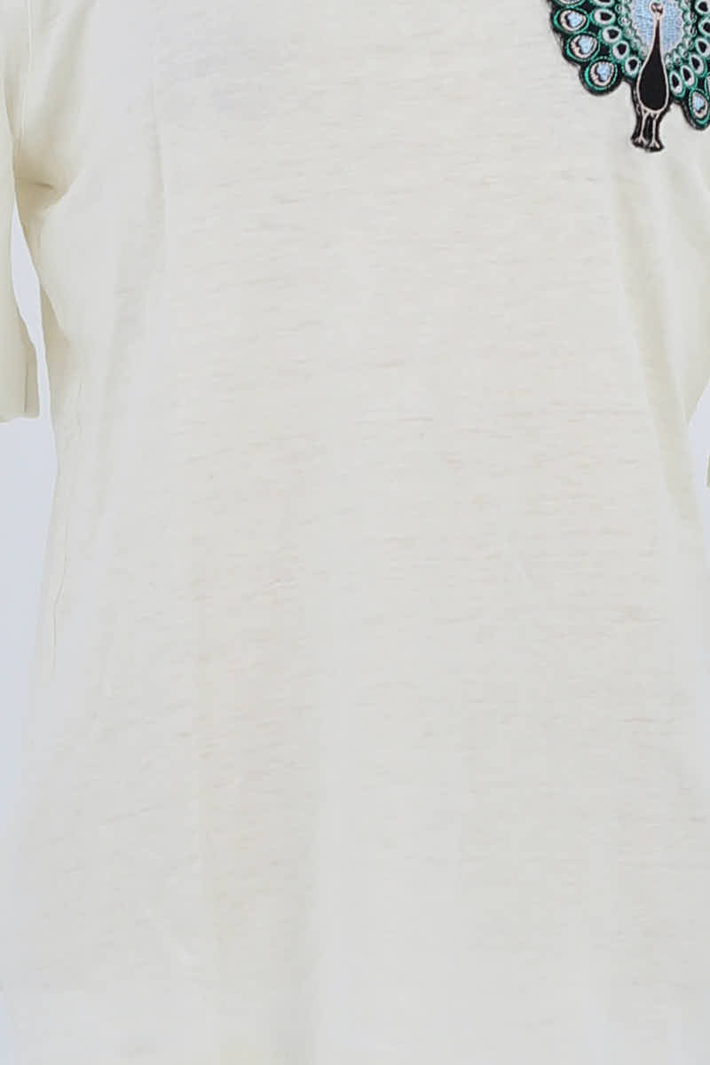 T-shirt Maje Blanc en Lin