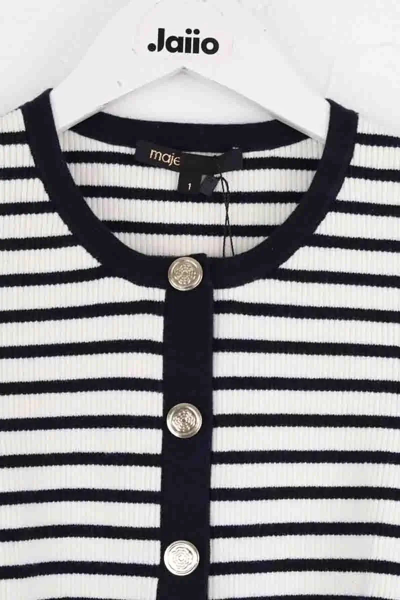 T-shirt Maje Marine en Coton