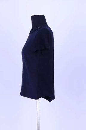 T-shirt Maje Marine en Synthétique