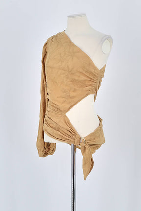 T-shirt Maje Marron en Coton