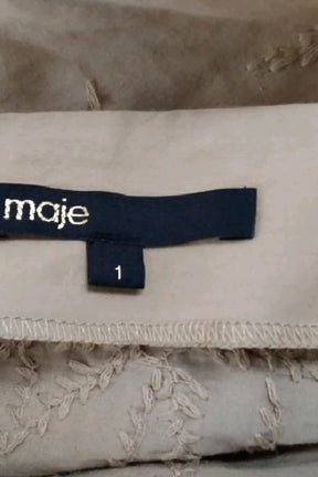 T-shirt Maje Marron en Coton