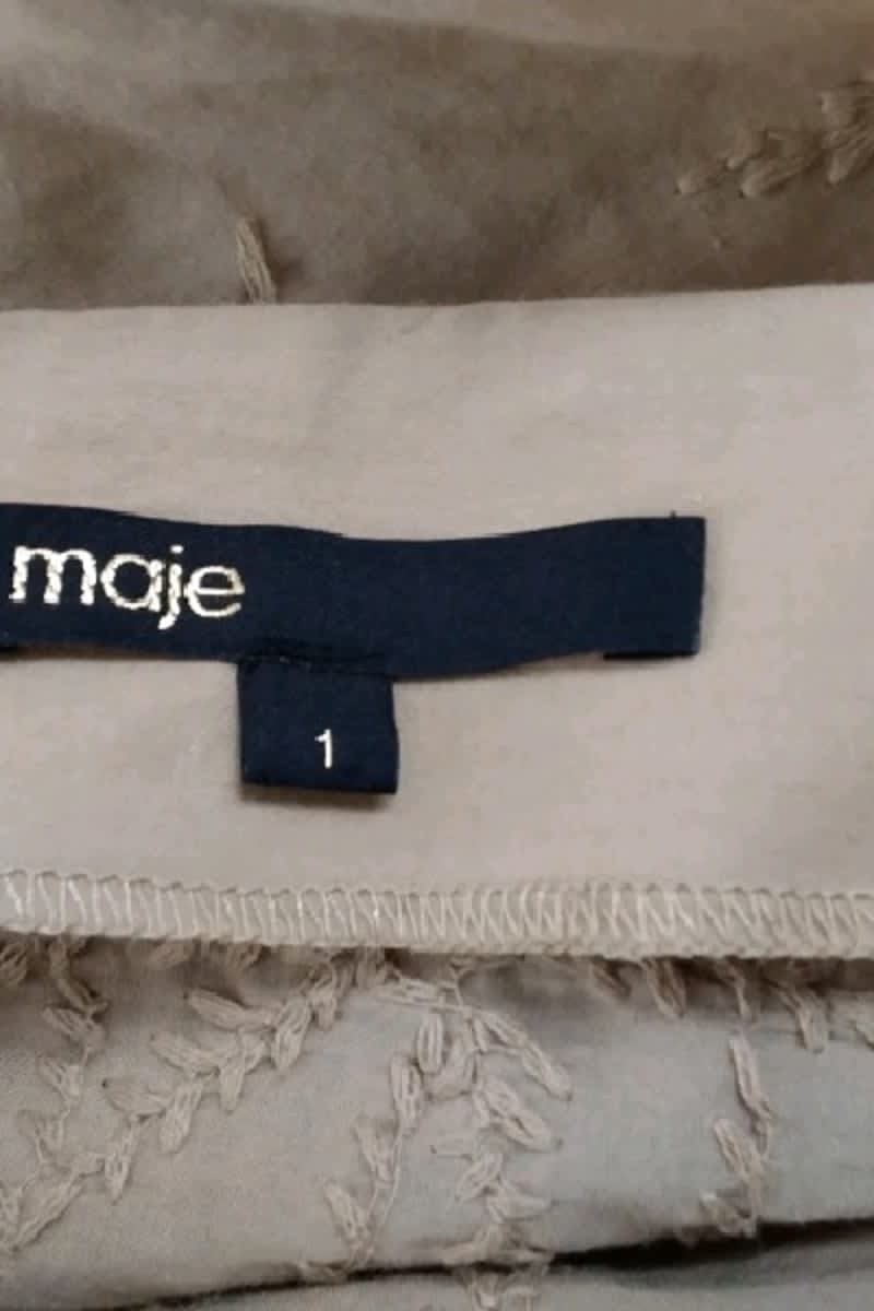 T-shirt Maje Marron en Coton