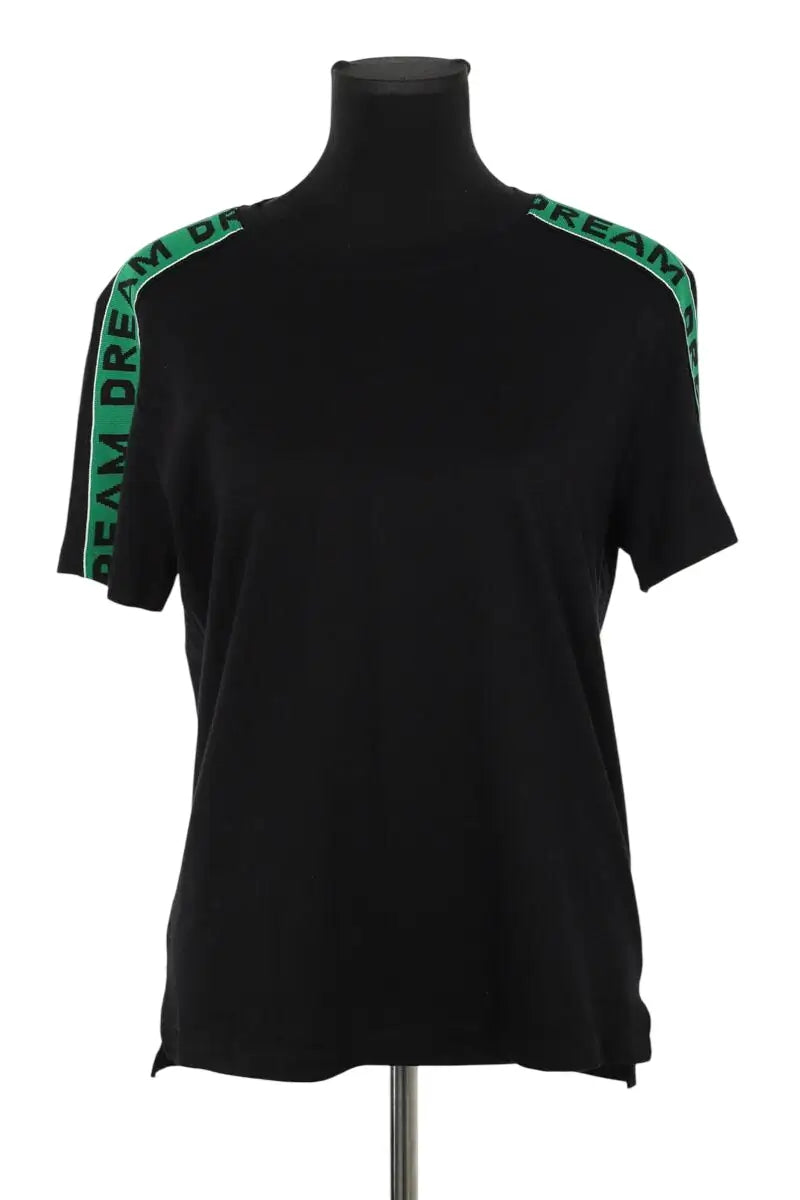 T-shirt Maje Noir en Coton, taille L - Seconde Main