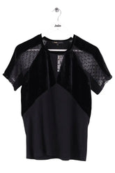 T-shirt Maje Noir en Coton, taille M - Seconde Main